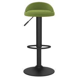 vidaXL Barkruk fluweel lichtgroen