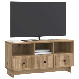 vidaXL TV-kast 102 x 34,5 x 50 cm Artisanaal eiken Bewerkt hout