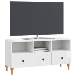 vidaXL TV-kast 102 x 34,5 x 50 cm Hoogglans Wit Geconstrueerd hout