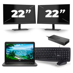 Dell Latitude 3380 - Intel Core i3-6e Generatie - 13 inch - 8GB RAM - 256GB SSD - Windows 11 + 2x 22 inch Monitor