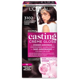 L'Oréal Paris Casting Crème Gloss Haarkleuring As Donkerbruin 3102
