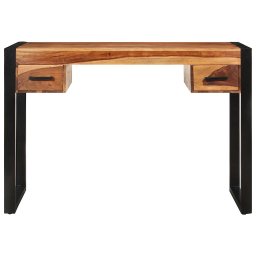 vidaXL Bureau met 2 lades 110x50x77 cm massief acaciahout
