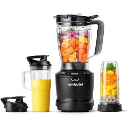 Nutribullet 1500 Smart Sense DeLuxe (9pcs) Foodprocessor Zwart