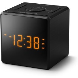 PHILIPS TAR4500 FM-wekkerradio met dubbel alarm en USB-C-oplaadpoort