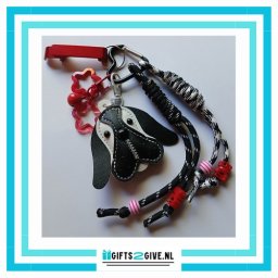 Tasbedel Hond Zwart/Wit
