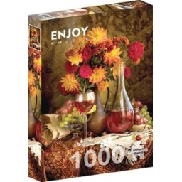 Dahlias and Wine Puzzel (1000 stukjes)