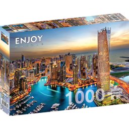 Dubai Marina at Night Puzzel (1000 stukjes)