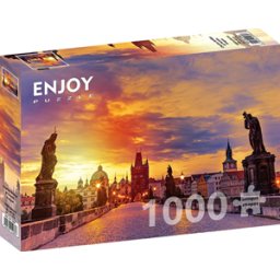 Charles Bridge at Sunset - Prague Puzzel (1000 stukjes)