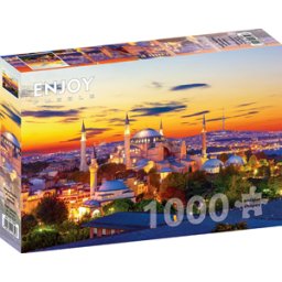 Hagia Sophia at Sunset - Istanbul Puzzel (1000 stukjes)