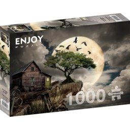 A Log Cabin on a Cliff Puzzel (1000 stukjes)