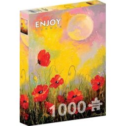 Poppies in the Moonlight Puzzel (1000 stukjes)