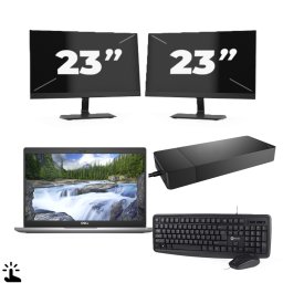Dell Latitude 5320 - Intel Core i5-11e Generatie - 13 inch - Touch - 16GB RAM - 256GB SSD - Windows 11 Home + 2x 23 inch Monitor