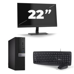 Dell Optiplex 5040 SFF - Intel Core i5-6e Generatie - 8GB RAM - 256GB SSD - Windows 11 + 1x 22 inch Monitor