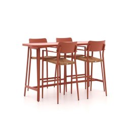 + 15% kassakorting | Bellagio Cino 175cm barset 5-delig stapelbaar - Laagste prijsgarantie!