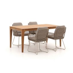 + 15% kassakorting | Intenso Trasimeno/Bruca 170cm dining tuinset 5-delig - Laagste prijsgarantie!