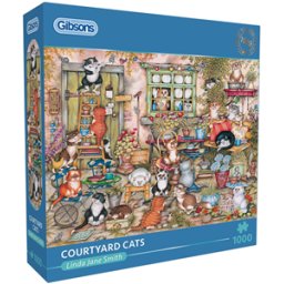 Linda Jane Smith - Courtyard Cats Puzzel (1000 stukjes)