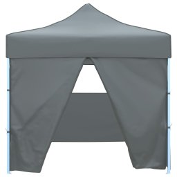 vidaXL Vouwtent pop-up met 4 zijwanden 3x3 m antraciet