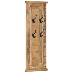 vidaXL Kapstokken 2 st 38x100 cm massief mangohout