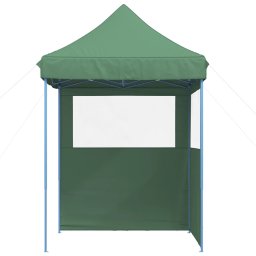 vidaXL Partytent inklapbaar pop-up met 2 zijwanden groen