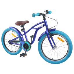vidaXL Kinderfiets 18 Inch voor 5-7 jaar Donkerblauw