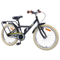 vidaXL Kinderfiets 18 Inch voor 5-7 jaar Zwart