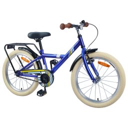 vidaXL Kinderfiets 18 Inch voor 5-7 jaar Donkerblauw