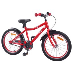 vidaXL Kinderfiets 18 Inch voor 5-7 jaar Rood