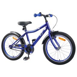 vidaXL Kinderfiets 18 Inch voor 5-7 jaar Donkerblauw