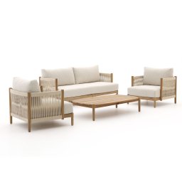 Zavelli Convivia stoel-bank loungeset 4-delig 4-zits - Laagste prijsgarantie!