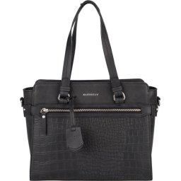 BURKELY Croco Cody Handbag S Handtas - Zwart