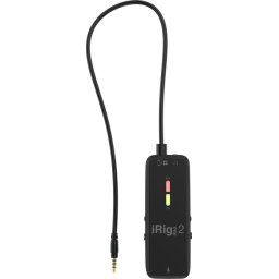 IK Multimedia iRig Pre 2 Smartphone microfoon Dasspeld Zendmethode:Kabelgebonden Audio, 2.0 (3.5 mm