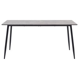 vidaXL Eettafel 160x80x75 cm MDF grijs