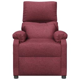 vidaXL Massagestoel stof wijnrood