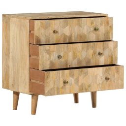 vidaXL Ladekast 70x35x70 cm massief mangohout