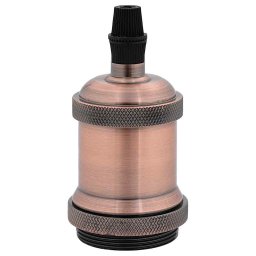 vidaXL Lamphouders 2 st rood brons E27