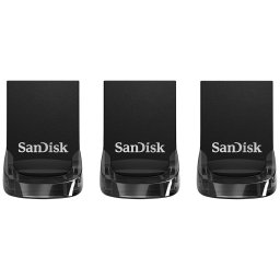SanDisk Ultra Fit USB 3.1 Flash Drive 3-pack