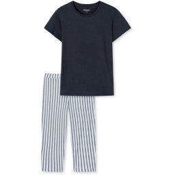 Schiesser - Maat 48 - Pure Stripes Dames Pyjamaset