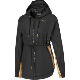 PUMA - Maat S Metal Splash Anorak Dames Sportjas - Puma Black