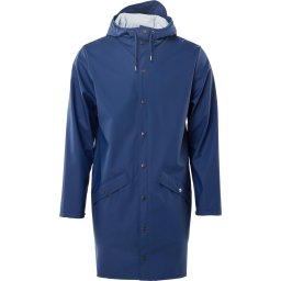 Rains - Maat M/L Long Jacket 1202 Regenjas - Blauw