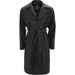 Rains Overcoat 1255 - Maat S/M - Jas Dames - Black