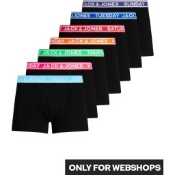 JACK&JONES Maat M ACCESSORIES JACWEEKDAY TRUNKS 7 PACK Onderbroek - Maat L