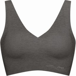 sloggi - Maat M - ZERO Feel Natural Dames Beha Top - Blackcombination