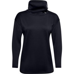 Under Armour - Maat M - Armour Fleece Funnel Neck - Black / Black / White - Vrouwen
