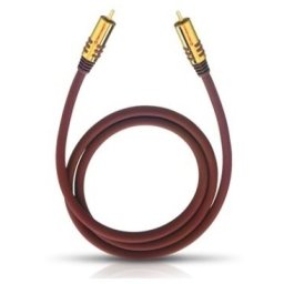 Oehlbach Subwoofer-cinchkabel 3,0 m mono Subwoofer kabel Rood