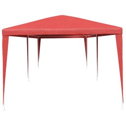 vidaXL Partytent Rood 600 x 300 x 255 cm PE en staal