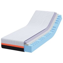 vidaXL Matras Wit en Grijs 70 x 200 cm Jacquard stof