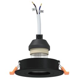 vidaXL Spotje 24 st Zwart 9 x 9 x 2 cm Aluminium