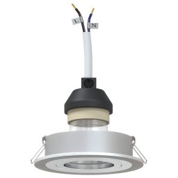 vidaXL Spotje 6 st zilver 9 x 9 x 2 cm Aluminium