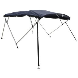 vidaXL Biminitop 4 bogen met mesh zijwanden 243x(170-182)x137 cm