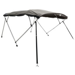 vidaXL Biminitop 4 bogen met mesh zijwanden 243x(170-182)x137 cm